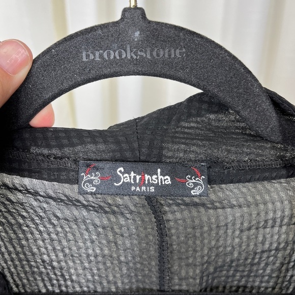 Satrjnsha Paris oversized sheer button down blouse - Picture 13 of 13